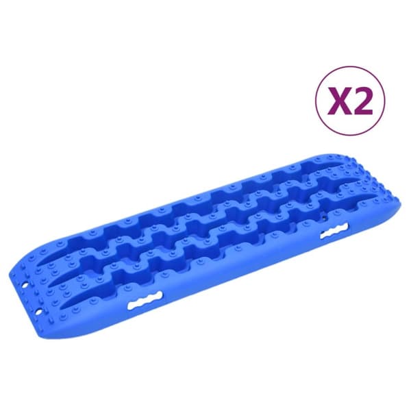 Greppmattor 2 st blå 106x30,5x7 cm nylon