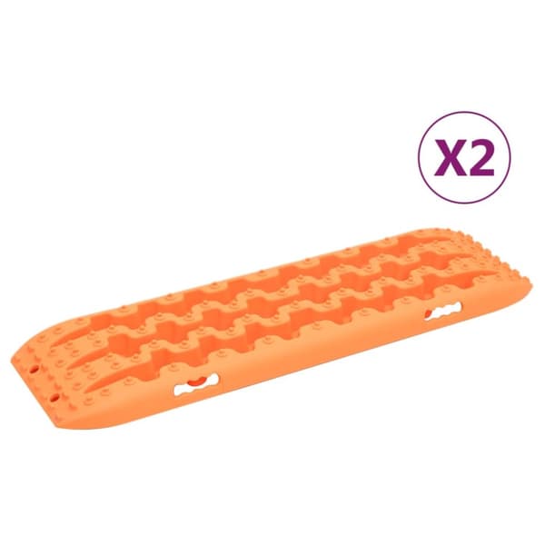Greppmattor 2 st orange 106x30,5x7 cm nylon