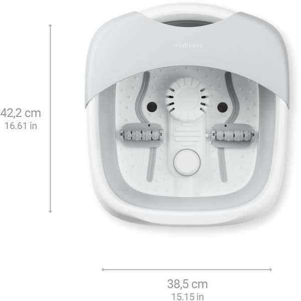 MEDISANA - FS 886 - Fällbar fotspa - Snabbuppvärmning 45°C - 3 utbytbara tillbehör