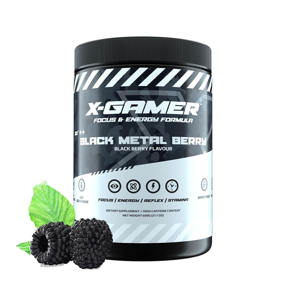 X-GAMER X-Tubz Black Metal Berry 600g
