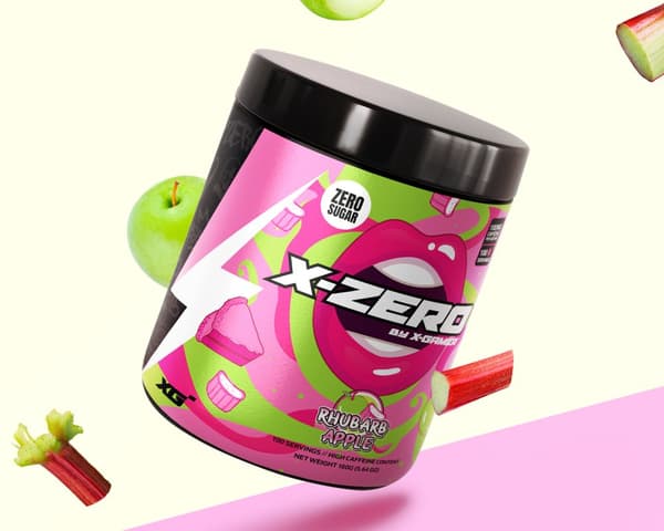 X-Zero Rhubarb Apple - 100 Serveringar