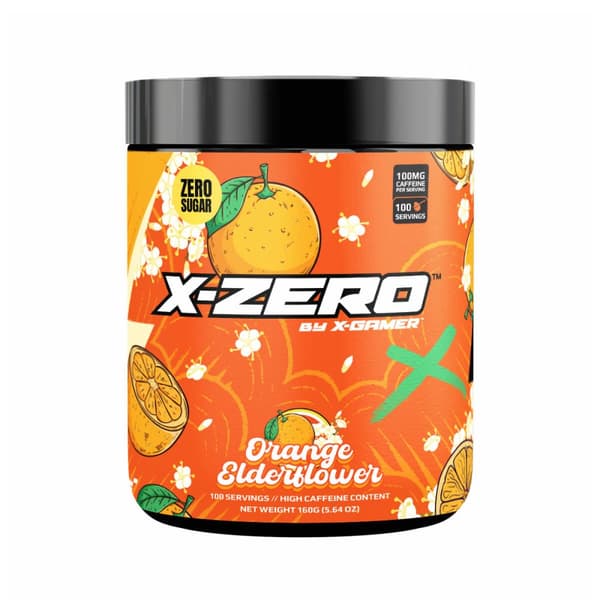 Energiajuomajauhe X-Zero 160 gram Orange Elderflower