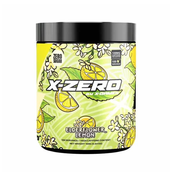 Energiajuomajauhe X-Zero 160 gram Elderflower Lemon