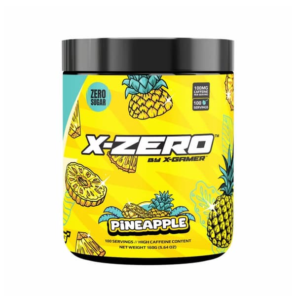 X-GAMER Energidrikkpulver X-Zero 160 gram Pineapple