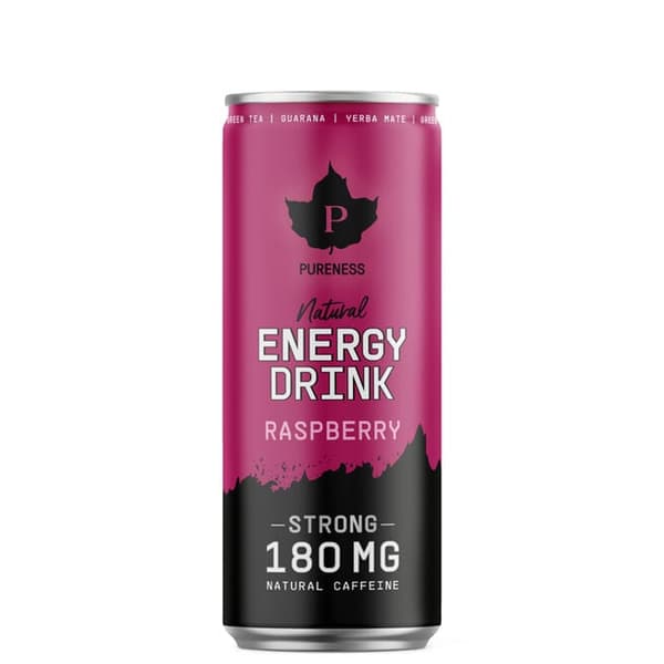 Natural Energidryck Hallon 330 ml Pureness