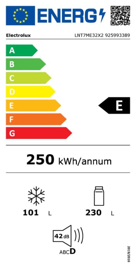 A++ Electrolux kyl/frys LNT7ME32X2