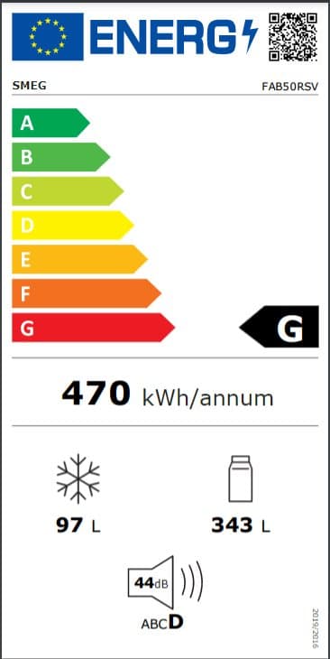G Smeg kyl/frys FAB50RSV