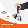Miniatyrbillede 4 af 4: Båd Gasregulering, Topmonteret Design, Integreret Trim- og Tilt-Kontakt