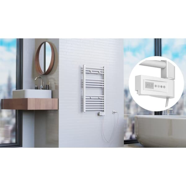 EISL Badrumselement med timer vit 80x50x15 cm
