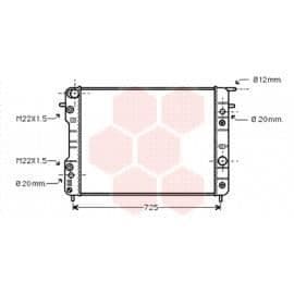 Motorkylare för Opel Omega B version: 2.5 / 3.0 från 1994 till 1999