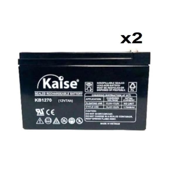Kaise Blybatteri KB1270 Säkerhet 12V7Ah 2 st