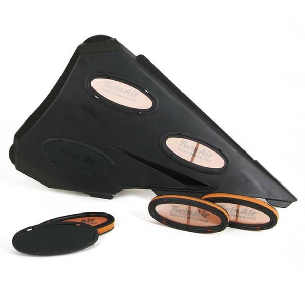 Twin Air Airbox Vent Oval 2 Units Oranssi,Musta