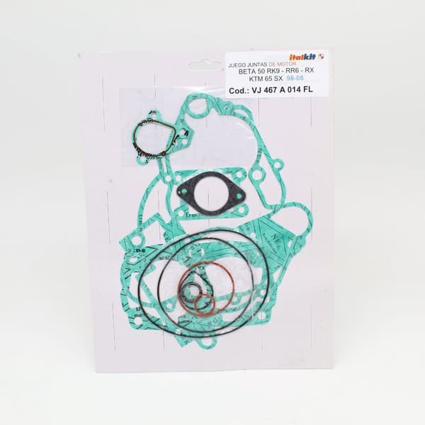 Italkit Täydellinen Tiivistesarja Beta 50 Rk6-rr6-rx/ktm Sx 65 98-08 Hopeinen