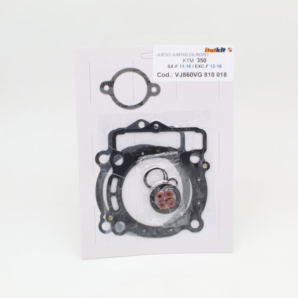 Italkit Yläpää Tiivistesarja Ktm 350 Sx-f 11-16/exc-f 13-16 Hopeinen