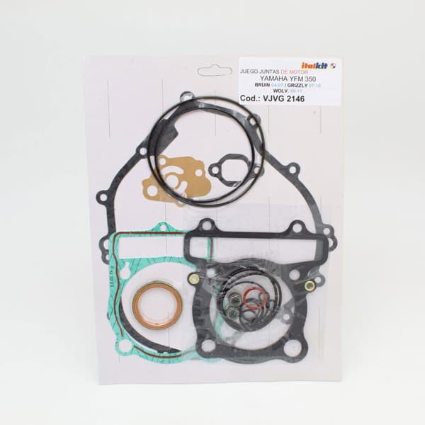 Italkit Komplett Gaket Kit Yamaha Yfm 350 Bruin 04-07/grizzly 07-10/wolv06-11 Silver