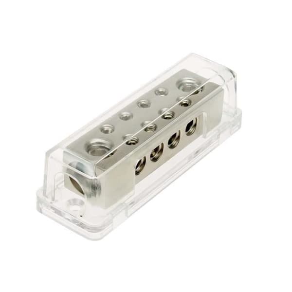 Fördelningsblock - ACV - 2x50 mm² in / 8x10 mm ut - Grå