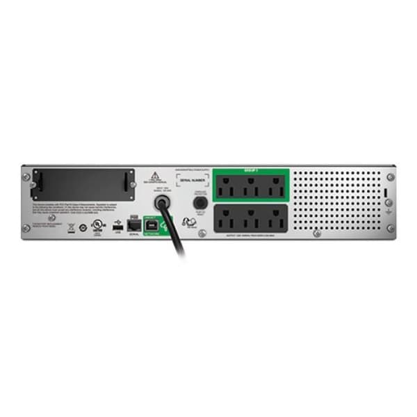 apc smart-ups 750va lcd rm 2u 120v svart svart svart