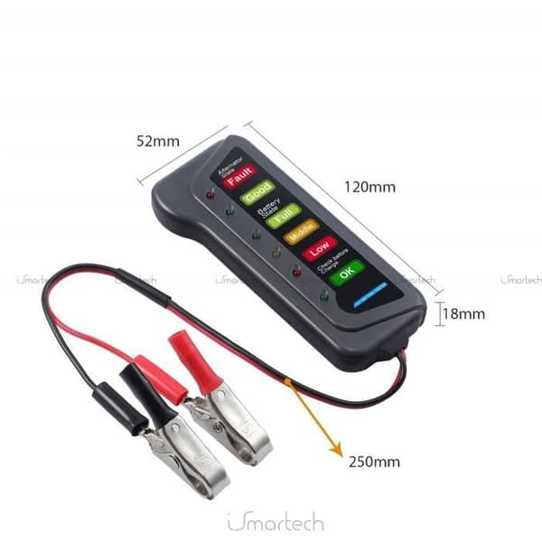 ONEVER 12V Auto Moto LED NumRique Batteri Generator testare - Batteritestvillkor