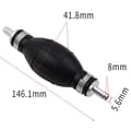 Miniatyrbild 3 av 4: 8mm Primer Bulb Bränsle Handpump Inline Båtar Legering Bensin Bensin Diesel Pump, Universal Pump Bensin, Olja,