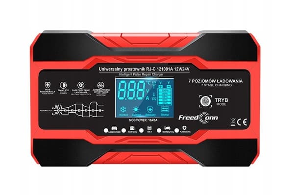 Prostownik akumulatorowy RJ Tianye RJ-C 121001A 12V, 10A / 24V 5A | CDON