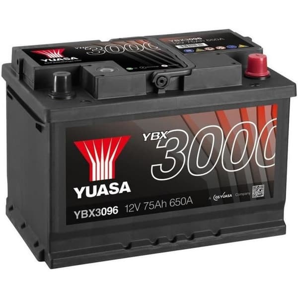 YUASA SMF Bilbatteri 12V 75Ah 650A
