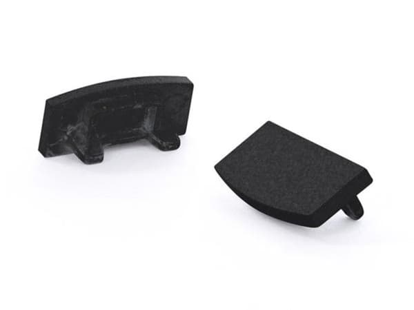 LEDSON ALUMINIUMKAPP FÖR SL7 LED STRIP - UTAN KABELHÅL - SVART
