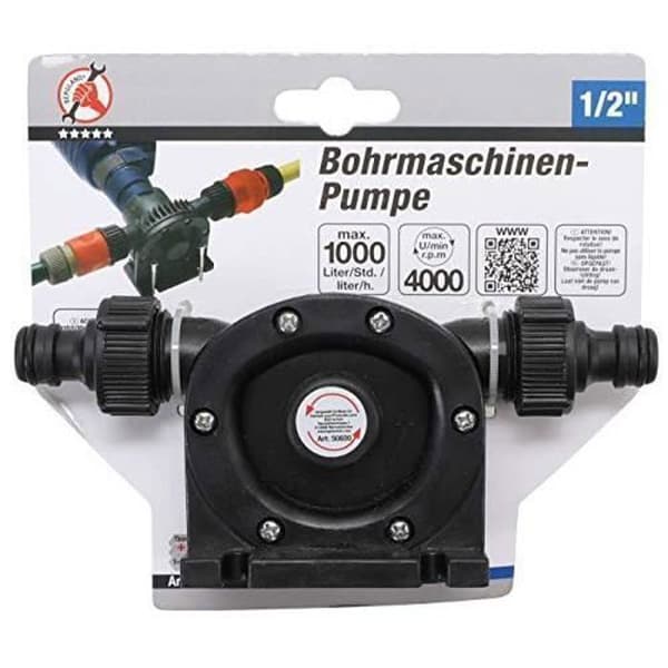 Kraftmann 50830 | Pump för borrmaskin | 1-2" | 1000 l-h 50830