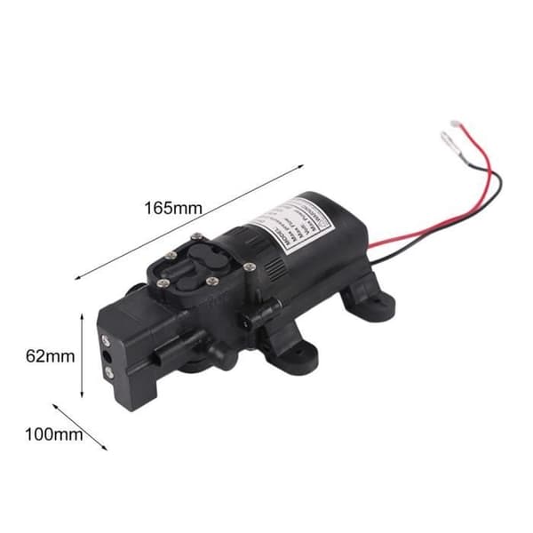 DC12V 0,68MPA 4L/65W Högtrycksvattenpump Membran Självsugande vatten