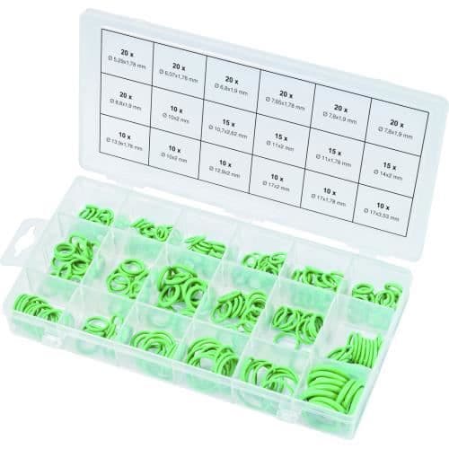 Assortiment av O-ringar för luftkonditionering HNBR, 270 st KS TOOLS 970.0340