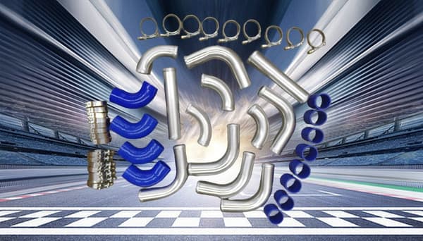 Aluminium Intercooler Turbo Rørkit, 3" Diameter, Flere Rørkonfigurationer, Holdbar Konstruktion