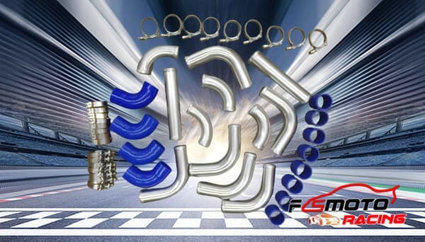 Aluminium Intercooler Turbo Rørkit, 3" Diameter, Flere Rørkonfigurationer, Holdbar Konstruktion