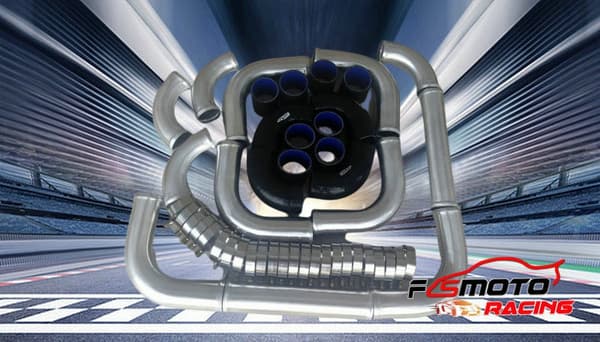 Aluminium Intercooler Turbo Rørkit, 3" Diameter, Flere Rørkonfigurationer, Holdbar Konstruktion