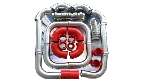 Aluminium Intercooler Turbo Rørkit, 3" Diameter, Flere Rørkonfigurationer, Holdbar Konstruktion