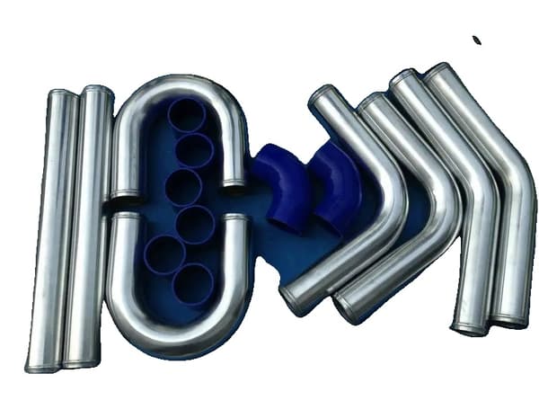 Intercooler Turbo Rørkit, 2" Størrelse, Holdbart Aluminiumsmateriale, Universel Pasform