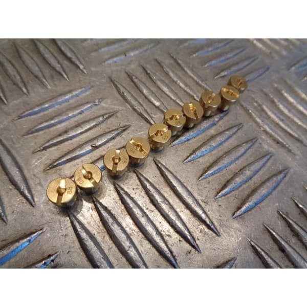 10 jet 6mm dellorto phbn / phva förgasare nr 88, 90, 92, 94, 95, 98, 100, 102, 105, 108