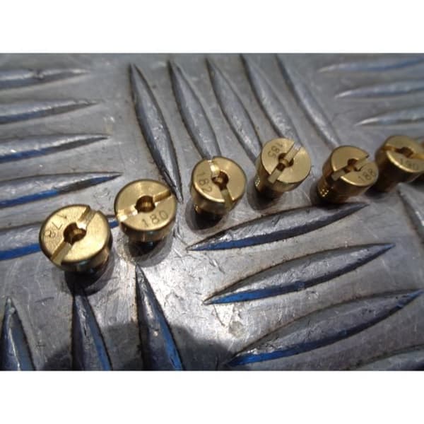 10 jet 6mm dellorto phbn / phva förgasare nr 178, 180, 182, 185, 188, 190, 192, 195, 198, 200