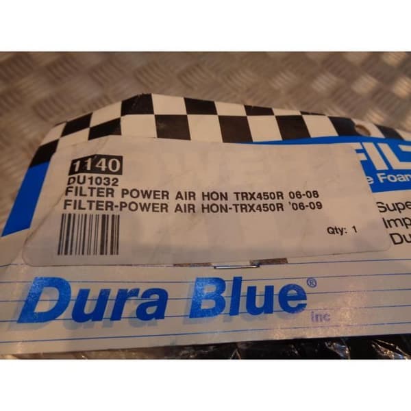 durablue powerfilter skum luftfilter quad honda trx 450 r 1140 bihr DU1032