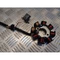 Miniatyrbild 3 av 4: stator tändspolar 8 poler 4 trådar kinesisk skoter gy6 50 139qma 139qmb 4 takt 139 qmb qma- USED