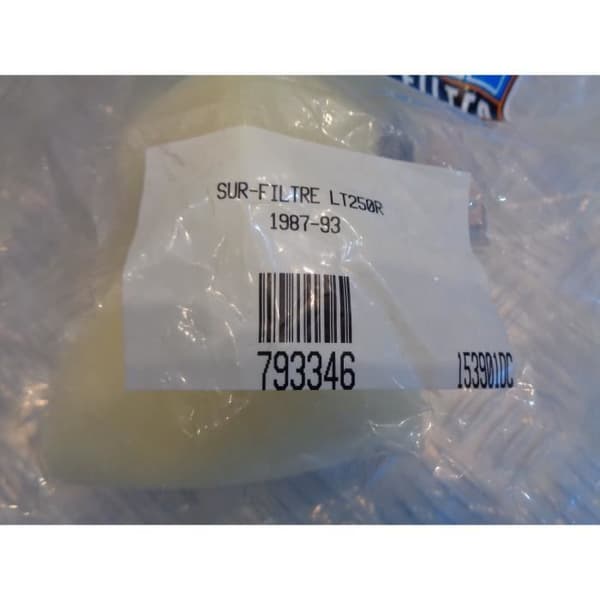 på dubbelt luftskum luftfilter 153901DC quad suzuki lt 250 r 1987 - 93 bihr 793346