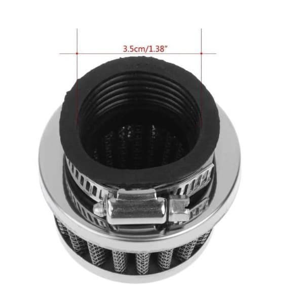 luftfilter horn liten diameter 35 mm universell anpassningsbar förgasare motorcykel skoter quad pit dirt bike