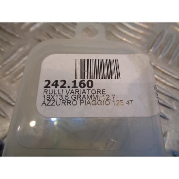 6 Polini rullar 19 x 13,5 mm - 12,7 gr skoter 125 piaggio aprilia vespa 242.160 bihr PN242160