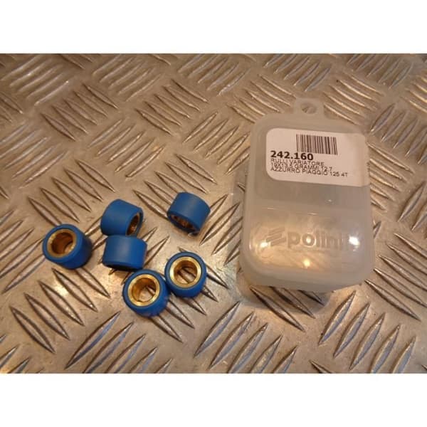 6 Polini rullar 19 x 13,5 mm - 12,7 gr skoter 125 piaggio aprilia vespa 242.160 bihr PN242160