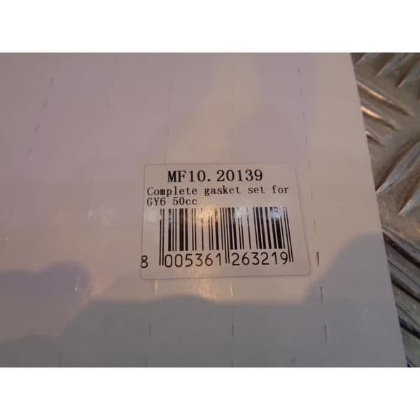 uppsättning packningar Kinesisk skotermotor 50 gy6 4 takt 10 tum baotian benero generisk tnt motor benzhou ...