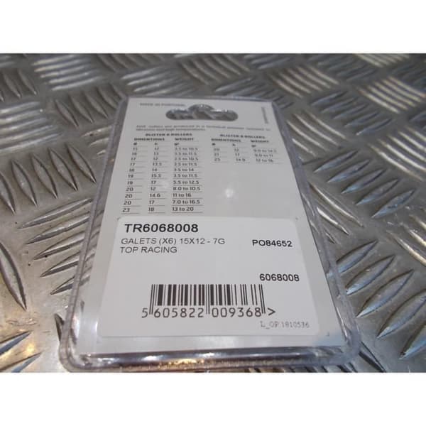 6 JASIL variatorrullar 15 x 12 mm - 7 gr skoter mbk 50 booster nitro nästa raket minarelli