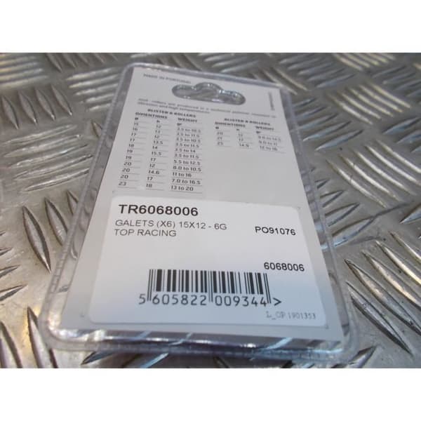 6 JASIL variatorrullar 15 x 12 mm - 6 gr skoter mbk 50 booster nitro nästa raket minarelli