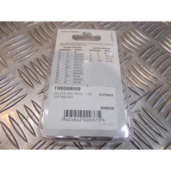 6 JASIL variatorrullar 15 X 12 mm - 7,5 gr skoter mbk 50 booster nitro nästa raket minarelli