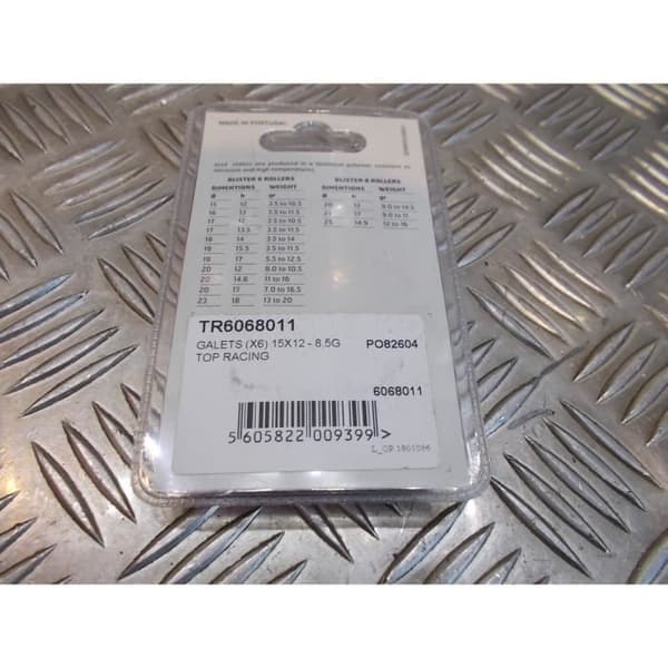 6 JASIL variatorrullar 15 x 12 mm - 8,5 gr skoter mbk 50 booster nitro nästa raket minarelli- USED