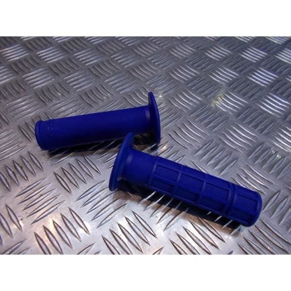 gummigreppset styre 22 mm progrip blå motorcykel skoter quad cross ... gasaccelerator beläggning