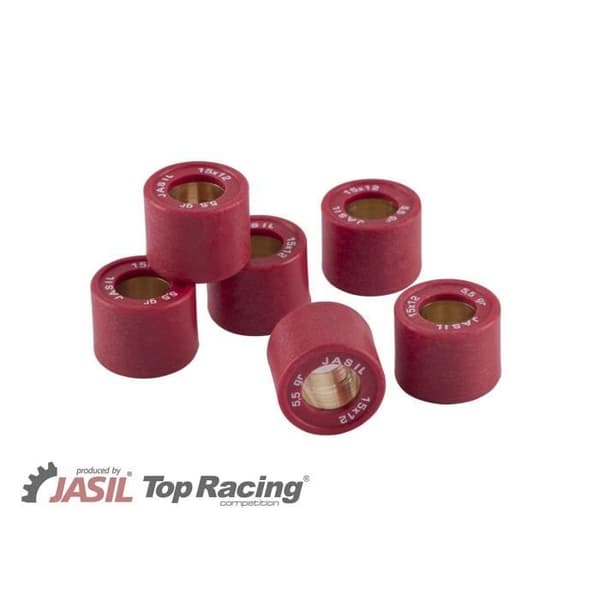6 JASIL variatorrullar 15 x 12 mm - 5,5 gr skoter mbk 50 booster nitro nästa raket minarelli