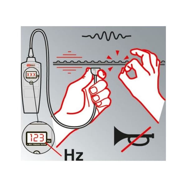 Elektronisk remspänningskontroll KS Tools 150.3165